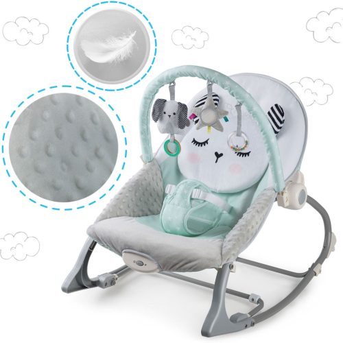 Multifunkcionális baba hinta, pihenőszék, menta - Nukido