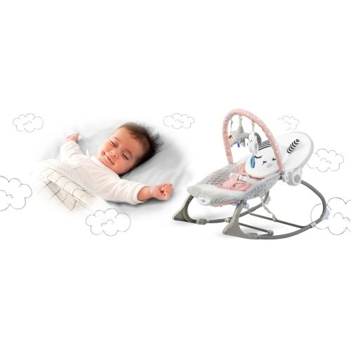 Multifunkcionális baba hinta, pihenőszék, rózsaszín - Nukido-A