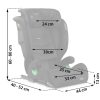 Louis Soft autósülés fekete 15-36 kg ISOFIX - Nukido 