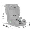 Louis Soft autósülés fekete és szürke 15-36 kg ISOFIX - Nukido 