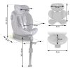 Nukido Prestige Line autósülés szürke 0-36 kg ISOFIX