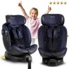 Nukido Aero Line autósülés, fekete és sötétkék, 0-36 kg ISOFIX