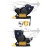 Nukido Aero Line autósülés, fekete és sötétkék, 0-36 kg ISOFIX