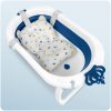 Összecsukható fürdőkád gyerekeknek, csecsemőknek Ricokids RK-286 betéttel, fehér és kék