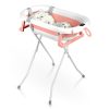 Összecsukható fürdőkád gyerekeknek, csecsemőknek kerettel, hőmérővel és betéttel Ricokids RK-287 fehér és rózsaszín