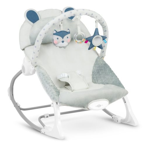 Multifunkcionális baba hinta pihenőszék, szürke - Nukido