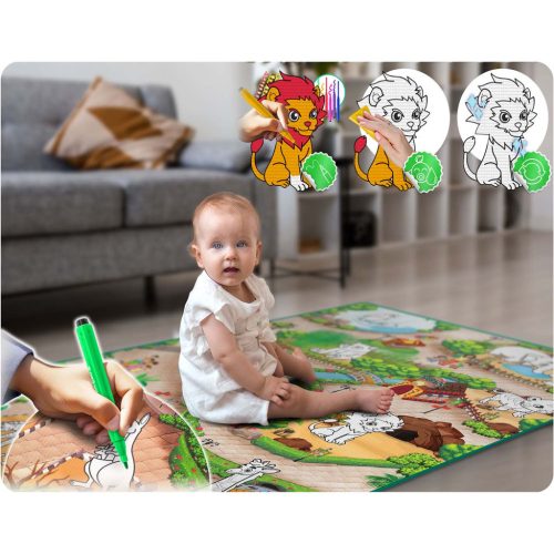 Festőszőnyeg 90 x 120 cm + 80 Ricokids alkoholos marker