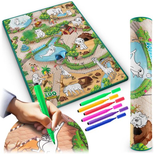 Festőszőnyeg 90 x 120 cm + 80 Ricokids alkoholos marker