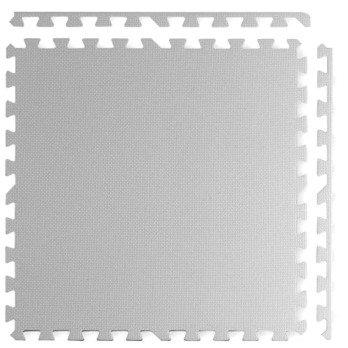 Nagy habszivacs szőnyeg, Ricokids puzzle 60x60cm 4 db fehér és szürke