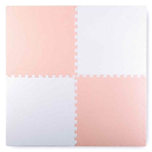 Ricokids nagy habszivacs kirakószőnyeg 60x60 cm 4 db. őszibarack és fehér