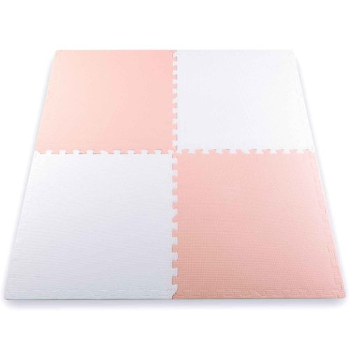 Ricokids nagy habszivacs kirakószőnyeg 60x60 cm 4 db. őszibarack és fehér