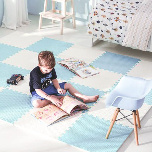 Ricokids nagy habszivacs kirakószőnyeg 60x60 cm 4 db kék-fehér