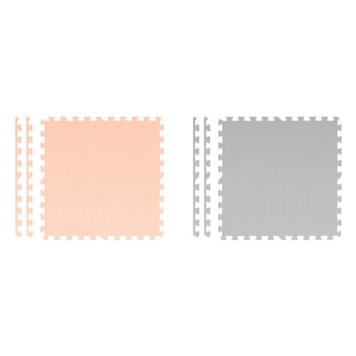 Nagy habszivacs kirakószőnyeg Ricokids 180x180cm 9 db szürke-barack-A