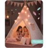 Nukido Teepee sátor gyerekeknek füzérrel és fényekkel - rózsaszín