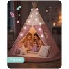 Nukido Teepee sátor lámpákkal gyerekeknek - rózsaszín csillagokkal