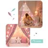 Nukido Teepee sátor lámpákkal gyerekeknek - rózsaszín csillagokkal