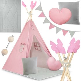 NK-406 Nukido tipi sátor gyerekeknek - rózsaszín