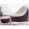 Felfújható fotel lábtartóval 122 x 94 x 81 cm Bestway 75053 piros