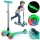 Ricokids Glow háromkerekű, sötétben világító roller gyerekeknek - türkiz