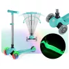 Ricokids Glow háromkerekű, sötétben világító roller gyerekeknek - türkiz