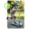 Ricokids Glow háromkerekű, sötétben világító roller gyerekeknek - türkiz
