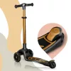 Nukido Flippo háromkerekű roller gyerekeknek egyensúlyozó üléssel - arany