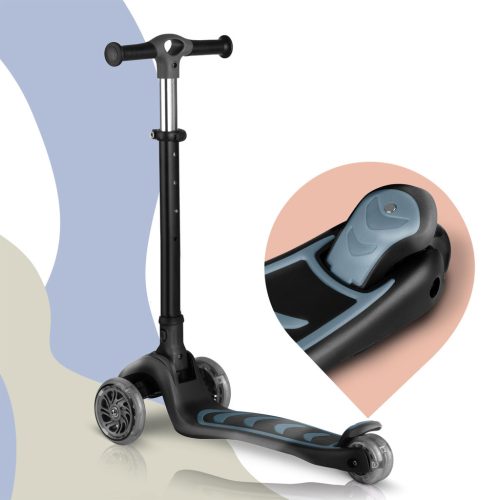 Nukido Flippo háromkerekű roller gyerekeknek egyensúlyozó üléssel - fekete