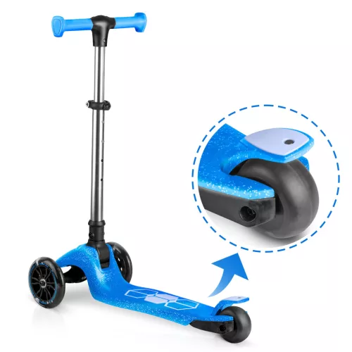 Ricokids Jelly háromkerekű egyensúlyozó roller gyerekeknek, sötétben világító - kék
