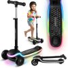 Ricokids Leddi háromkerekű LED-es egyensúlyozó roller gyerekeknek - fekete