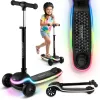 Ricokids Leddi háromkerekű LED-es egyensúlyozó roller gyerekeknek - fekete