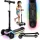 Ricokids Leddi háromkerekű LED-es egyensúlyozó roller gyerekeknek - fekete