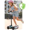 Ricokids Leddi háromkerekű LED-es egyensúlyozó roller gyerekeknek - fekete