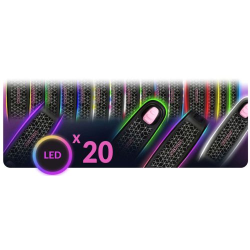 Ricokids Leddi háromkerekű LED-es egyensúlyozó roller gyerekeknek - fekete