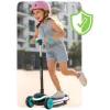 Ricokids Leddi háromkerekű LED-es egyensúlyozó roller gyerekeknek - fekete és türkiz