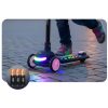 Ricokids Glowi háromkerekű LED-es egyensúlyozó roller gyerekeknek - fekete és rózsaszín
