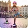 Ricokids Glowi háromkerekű LED-es egyensúlyozó roller gyerekeknek - fekete és rózsaszín