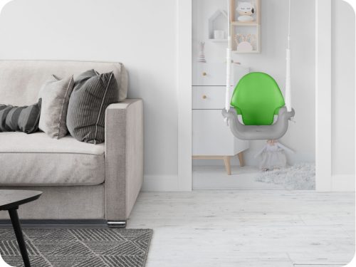 3az1ben vödörhinta, szürke és zöld - Ricokids