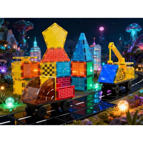 Ricokids RK-780 mágneses oktató építőkocka 90 db