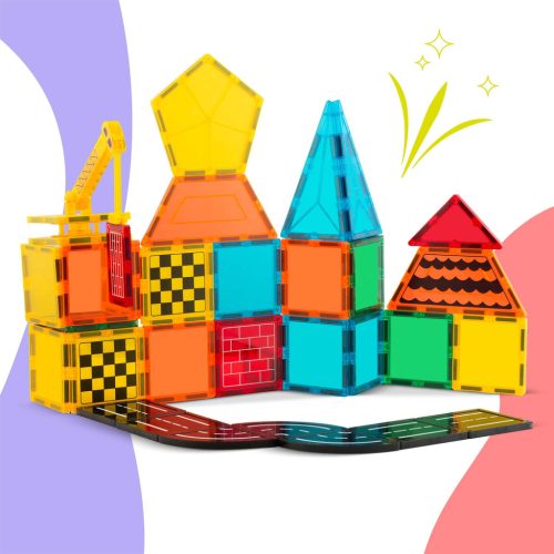 Mágneses oktató építőkocka 72 db RK-780 Ricokids