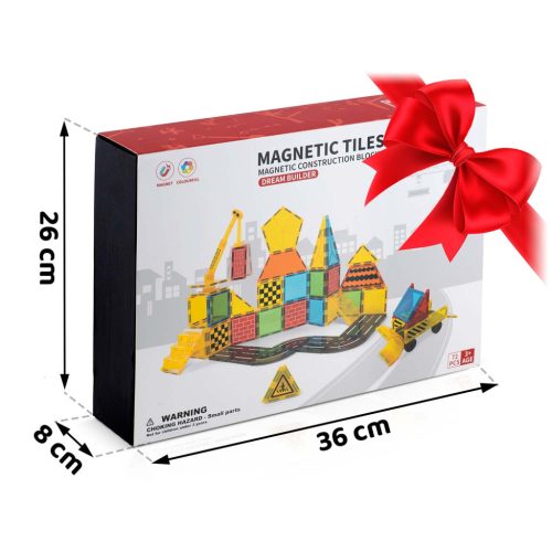 Mágneses oktató építőkocka 72 db RK-780 Ricokids