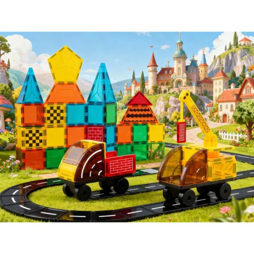 Mágneses oktató építőkocka 72 db RK-780 Ricokids