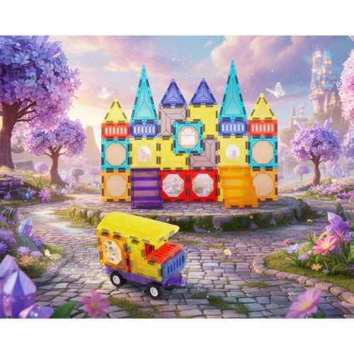 Mágneses oktató építőkocka 71 db RK-782 Ricokids