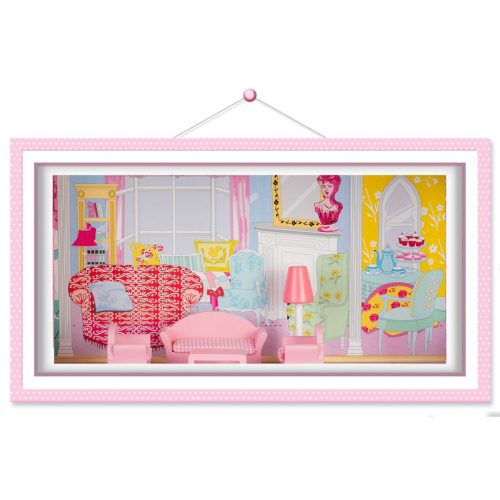 Fa babaház nagy 3 szintes lifttel és LED lámpával