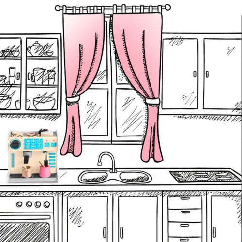 Ricokids 785101 kávéfőző cukrászgéppel, fehér