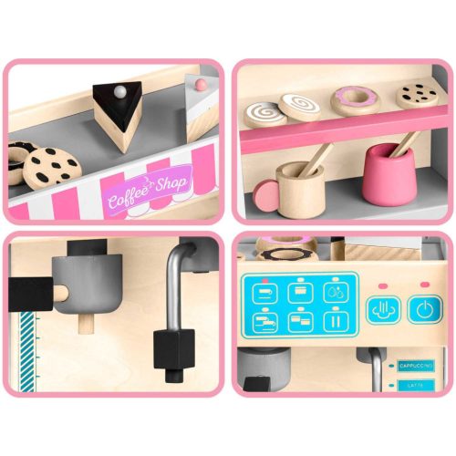 Ricokids 785101 kávéfőző cukrászgéppel, fehér