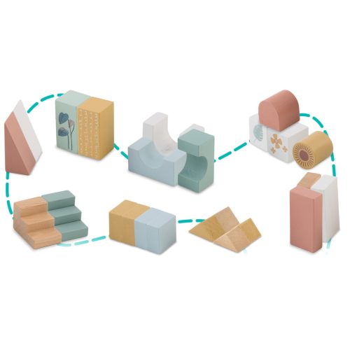 Fa húzós játék NK-853 Nukido blokkokkal