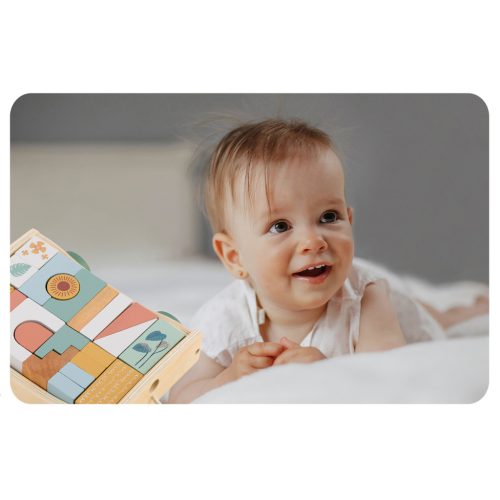 Fa húzós játék NK-853 Nukido blokkokkal