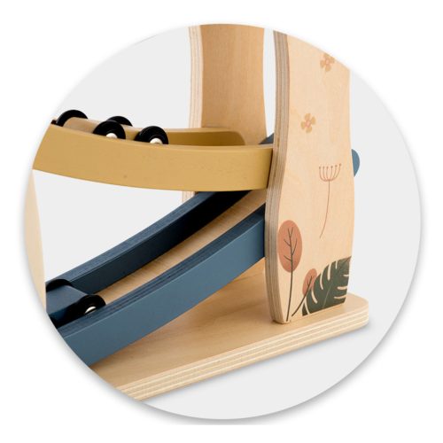 Fa csúszdajáték autókkal NK-855 Nukido