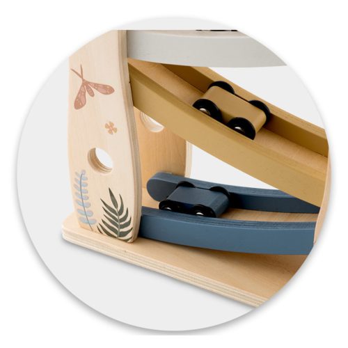 Fa csúszdajáték autókkal NK-855 Nukido