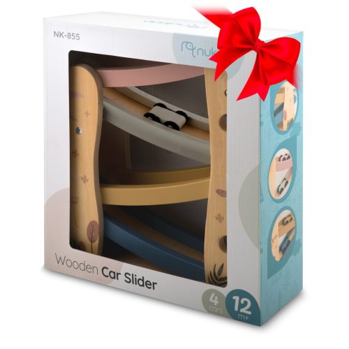 Fa csúszdajáték autókkal NK-855 Nukido